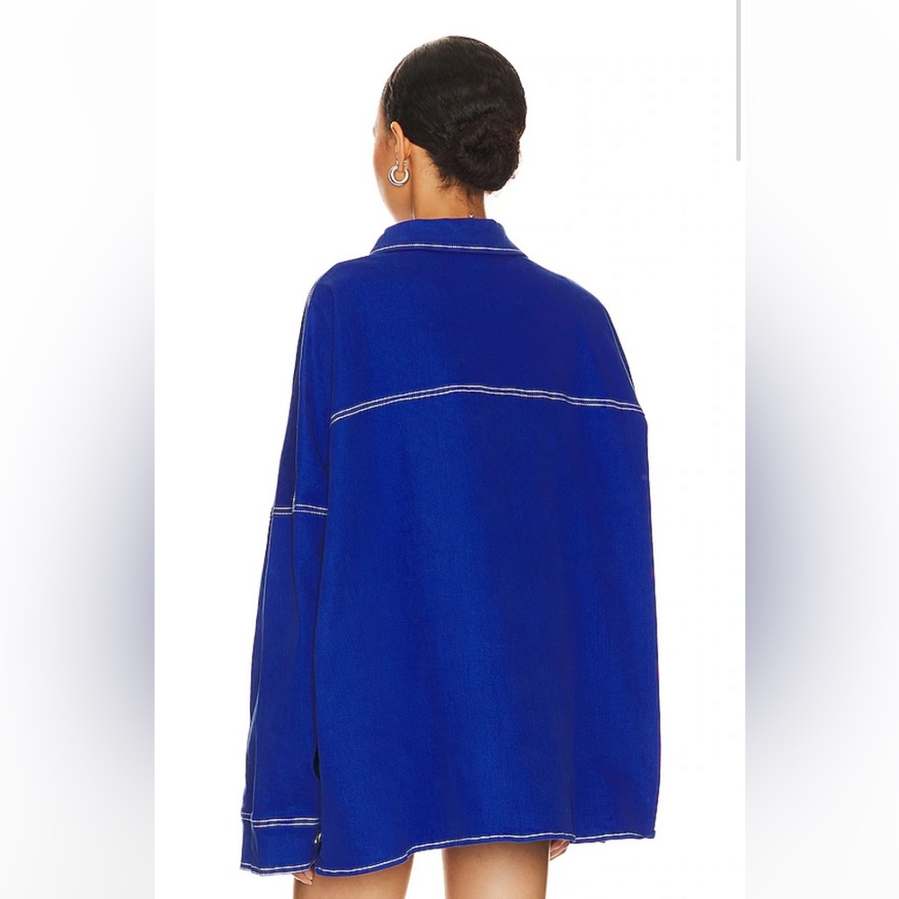 BY.DYLN Cooper Jacket In Cobalt - Picture 2 of 8